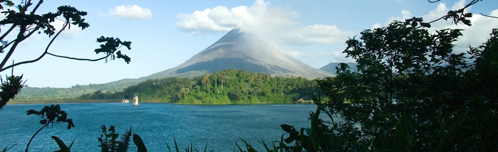 Arenal Volcano and Lake Arenal in Costa Rica